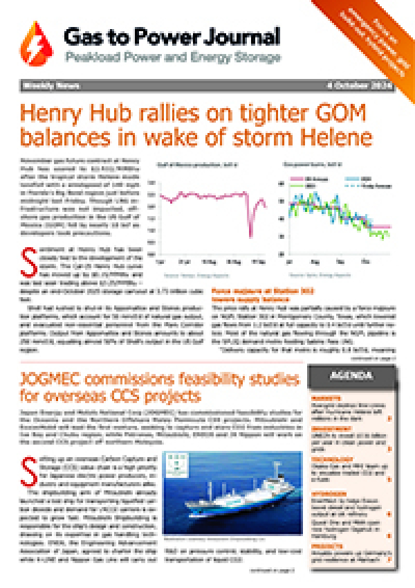 Gas to Power – October 4, 2024