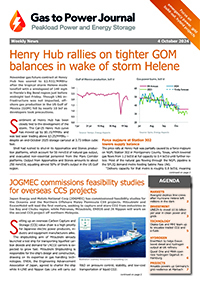Gas to Power – October 4, 2024