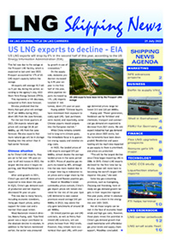 LNG Shipping News - 21 Jul 2022