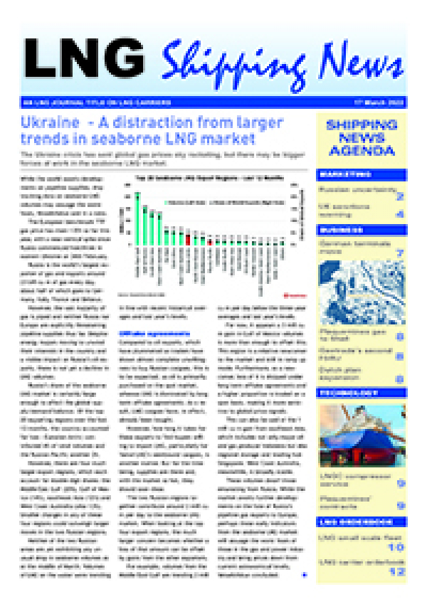 LNG Shipping News - 17 March 2022