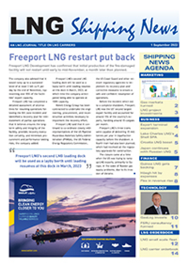 LNG Shipping News - 1 Sep 2022
