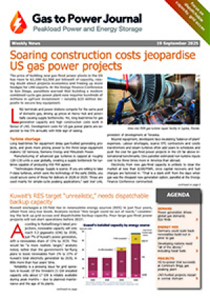 Gas to Power &ndash; September 19, 2025