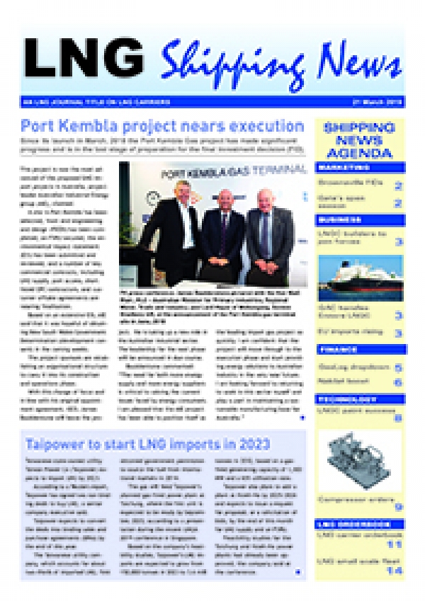 LNG Shipping News - 21 March 2019