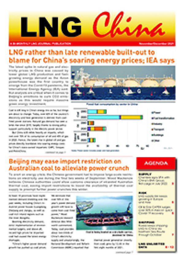 LNG China - November/December 2021