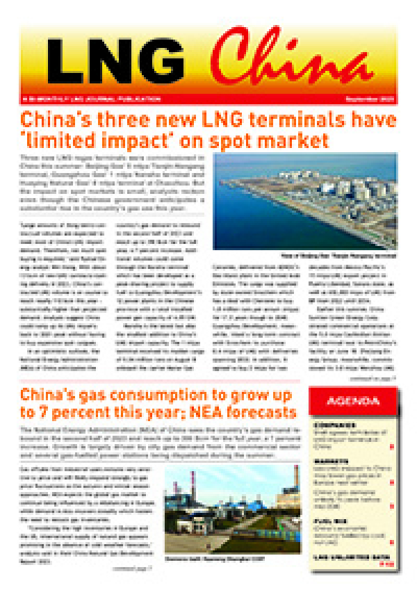 LNG China – September 2023