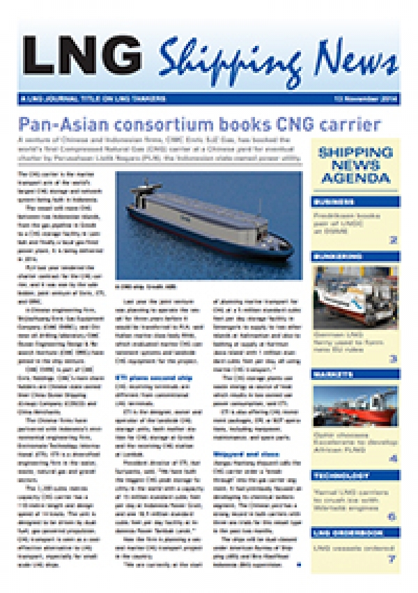 LNG Shipping News - 13 November 2014