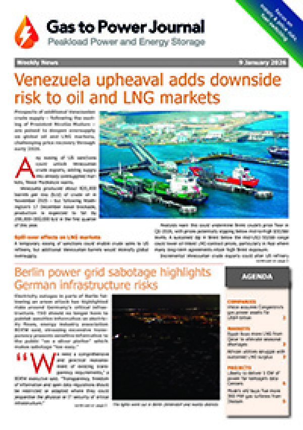 Gas to Power – January 9, 2026