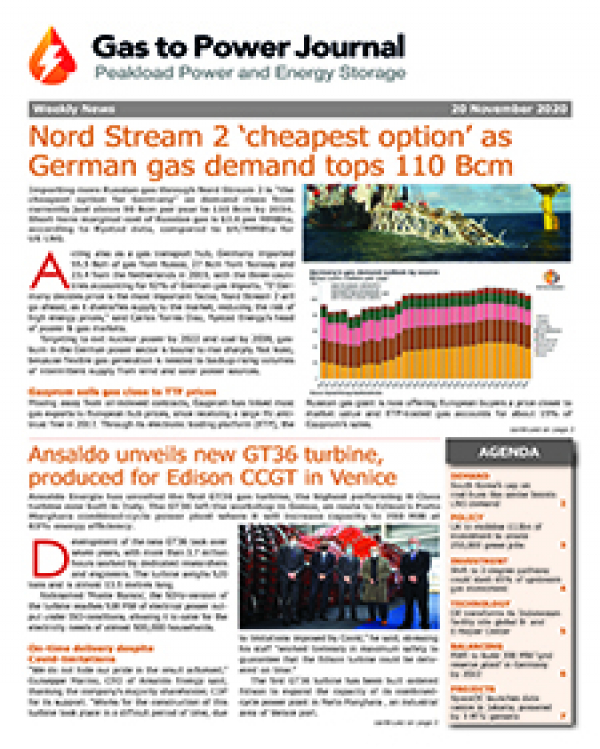 Gas to Power – November 20. 2020