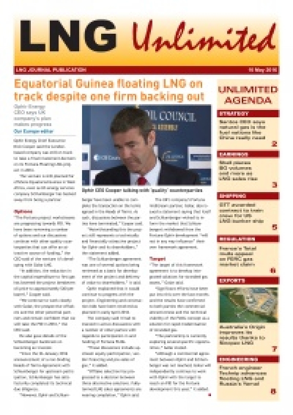 LNG Unlimited – 10 May 2016