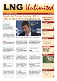 LNG Unlimited – 10 May 2016
