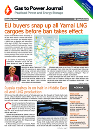 Gas to Power &ndash; March 20, 2026