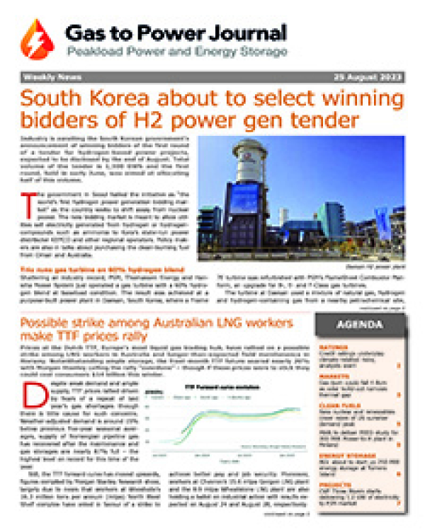 Gas to Power – August 25, 2023