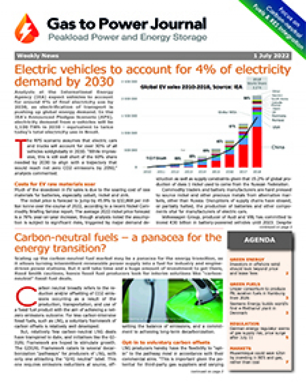 Gas to Power – July 1, 2022