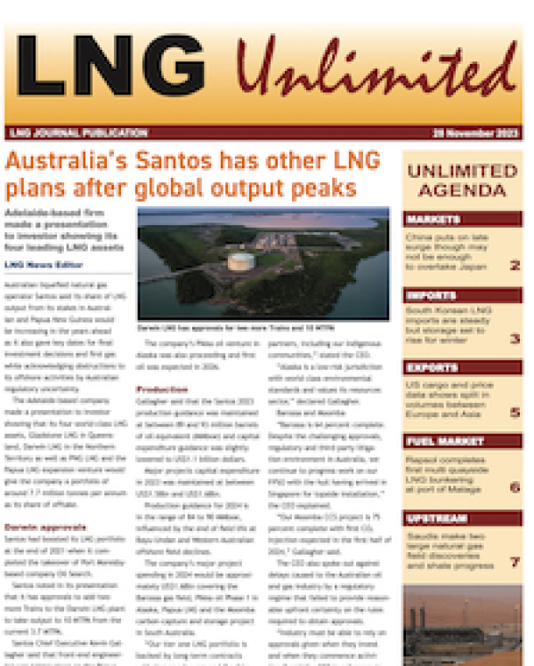 LNG Unlimited – 28 November 2023