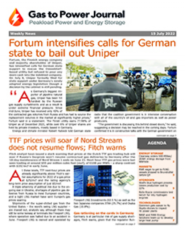 Gas to Power – July 15, 2022