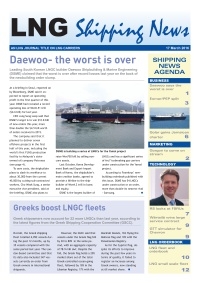LNG Shipping News - 17 March 2016