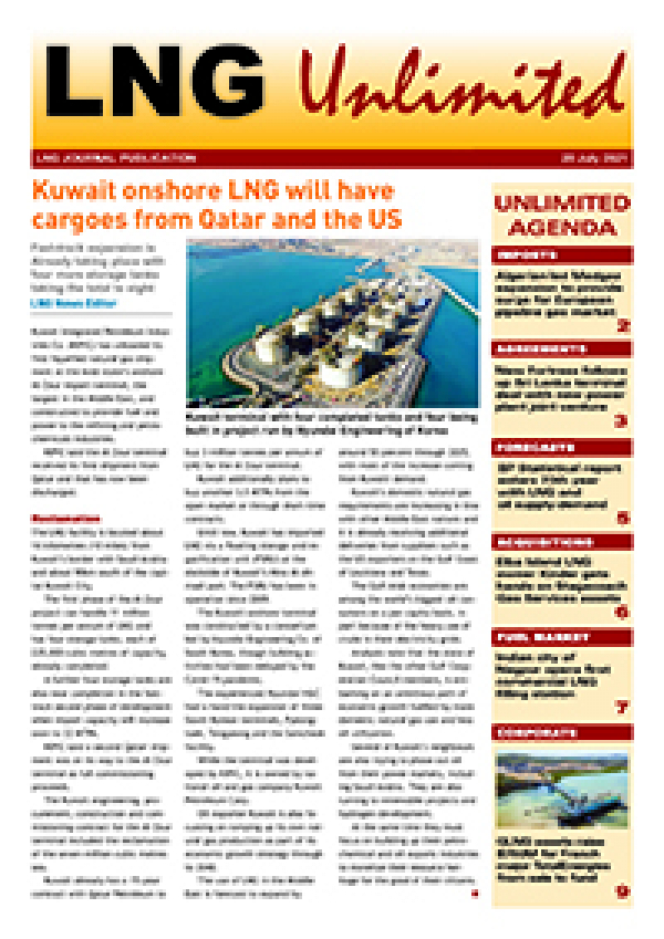 LNG Unlimited – 20 July 2021