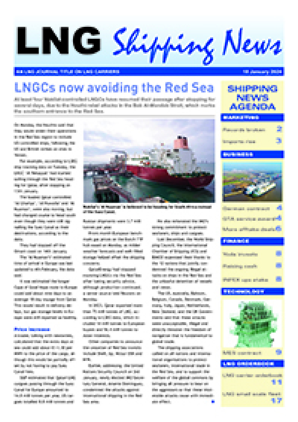 LNG Shipping News - 18 January 2024