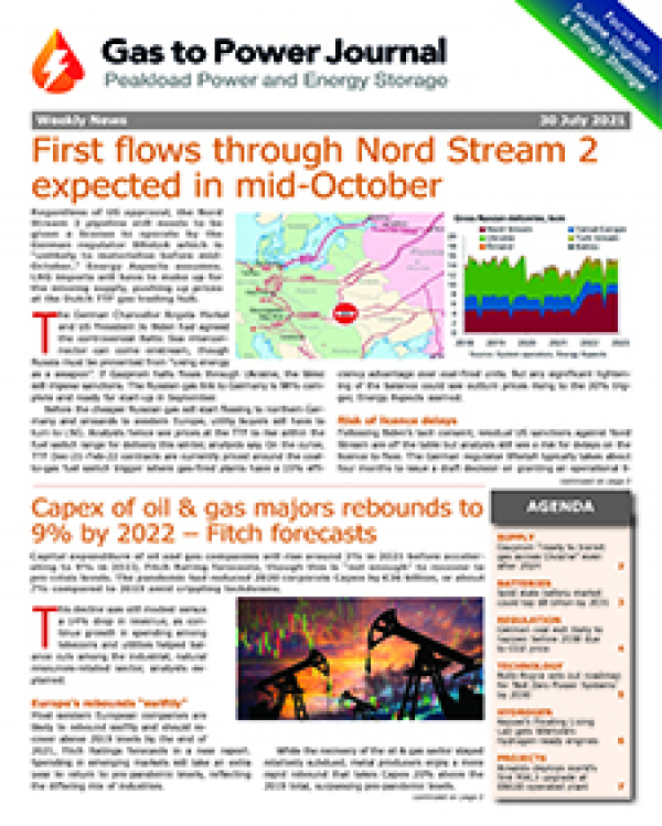 Gas to Power – July 30. 2021