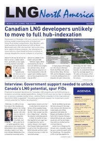 LNG North America - April 2015