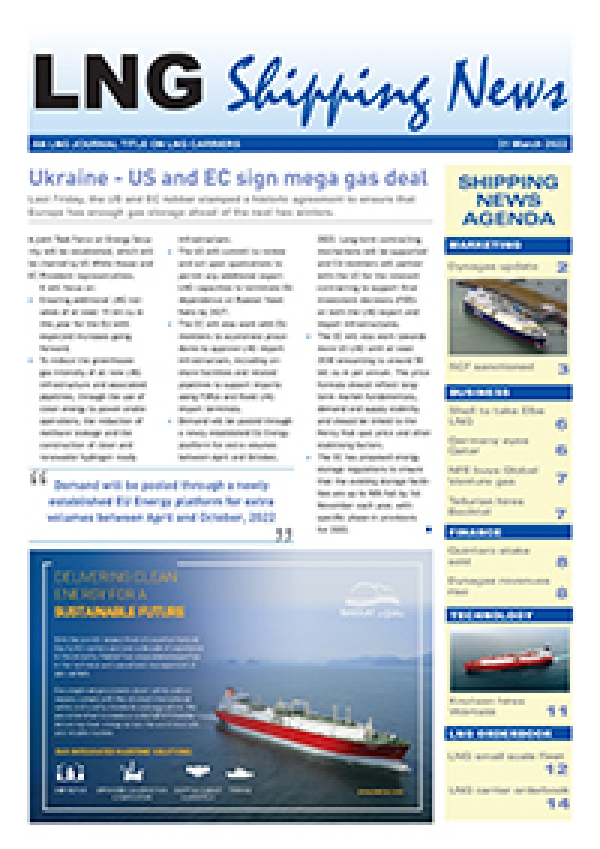 LNG Shipping News - 31 March 2022