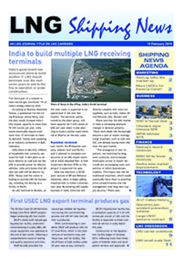 LNG Shipping News - 15 February 2018