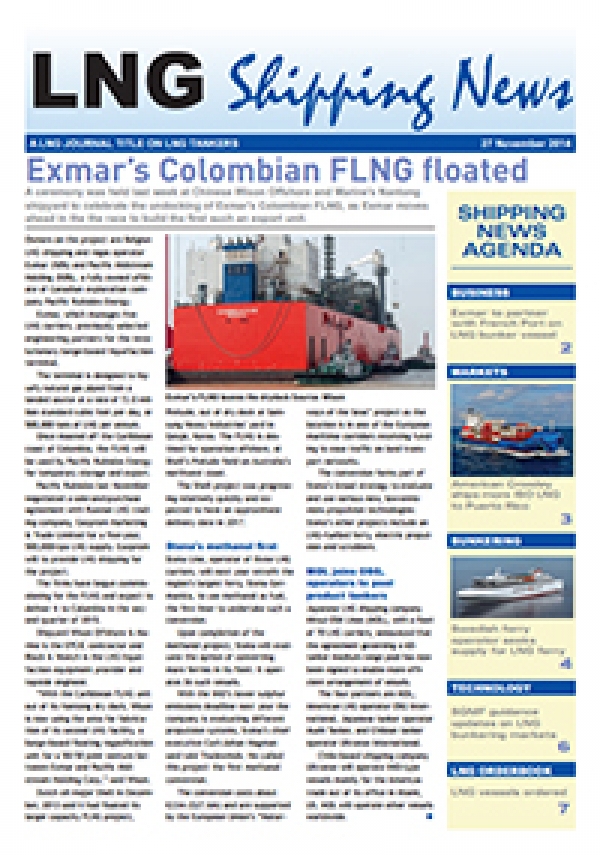 LNG Shipping News - 27 November 2014