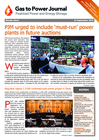 Gas to Power – September 13, 2024