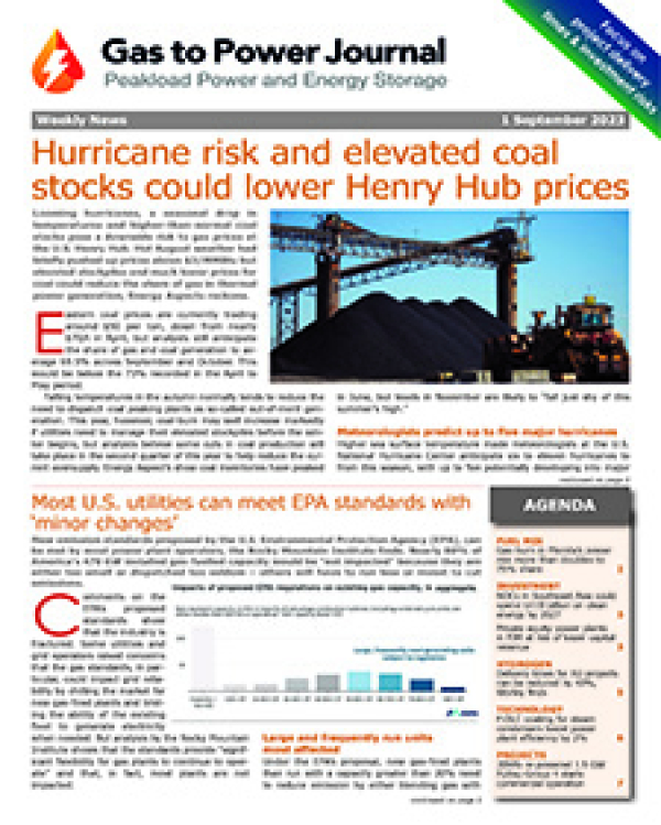 Gas to Power – September 1, 2023