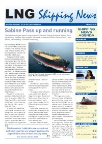 LNG Shipping News - 3 March 2016