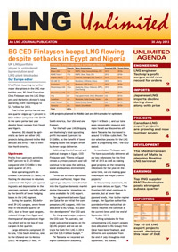 LNG Unlimited - 30 July 2013