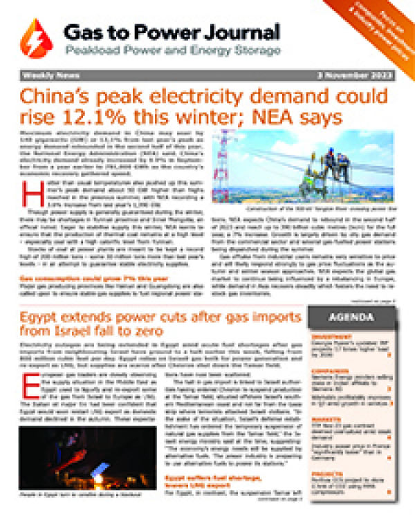 Gas to Power – November 3, 2023