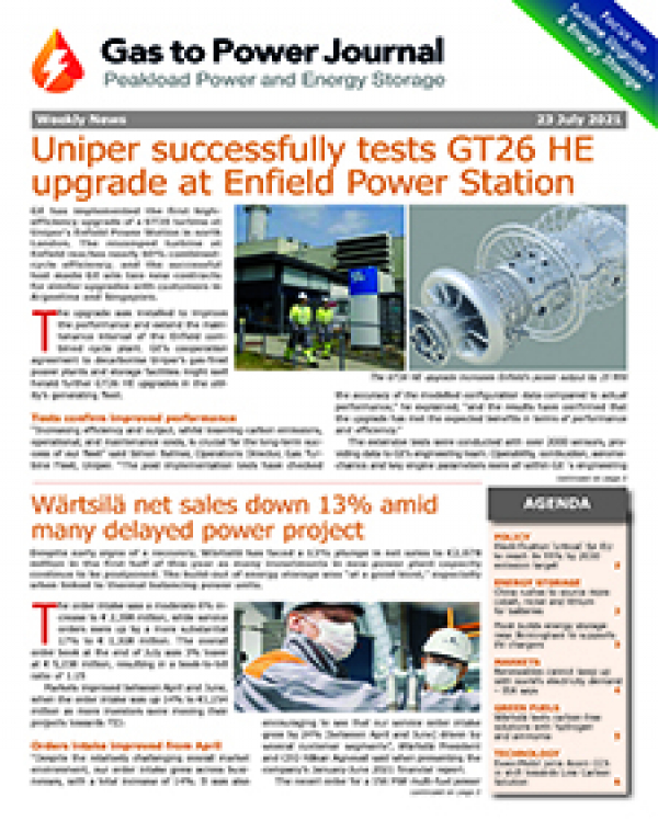 Gas to Power – July 23. 2021