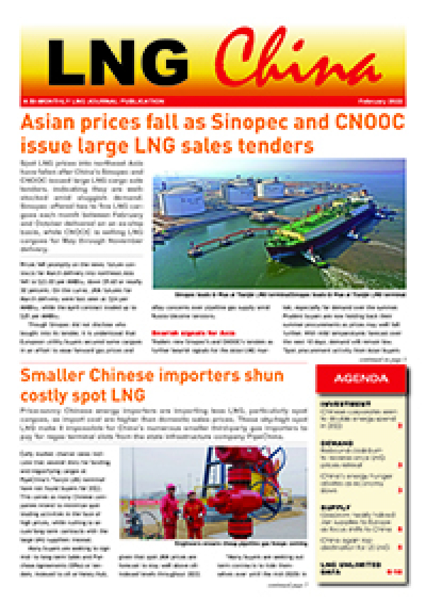 LNG China – February 2022
