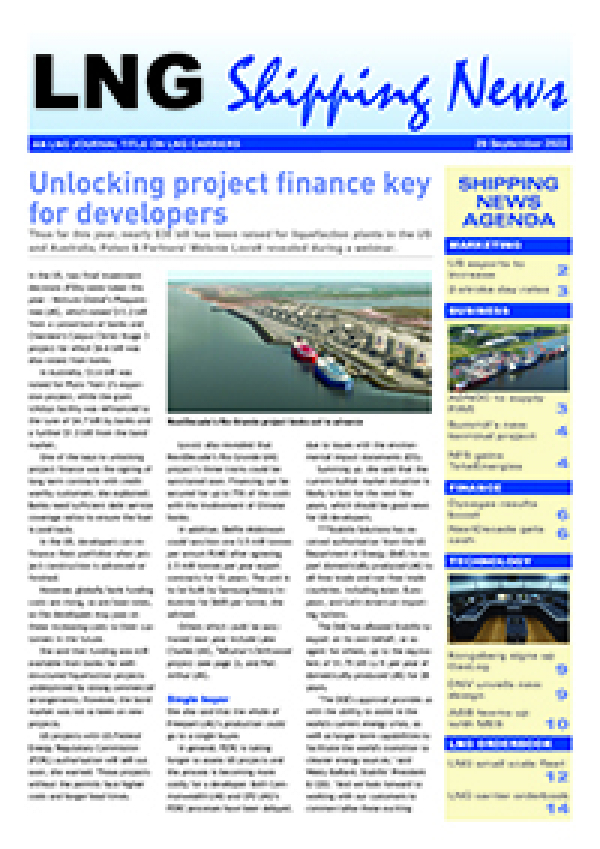 LNG Shipping News - 29 Sep 2022