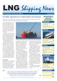 LNG Shipping News - 18 August 2016