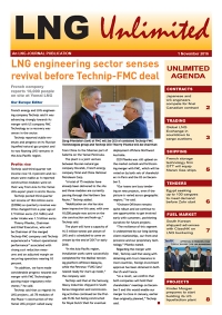 LNG Unlimited – 1 November 2016