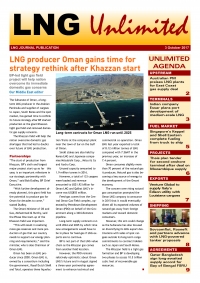 LNG Unlimited – 3 October 2017