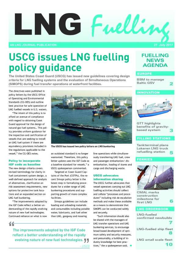 LNG Fuelling - 27 July 2017