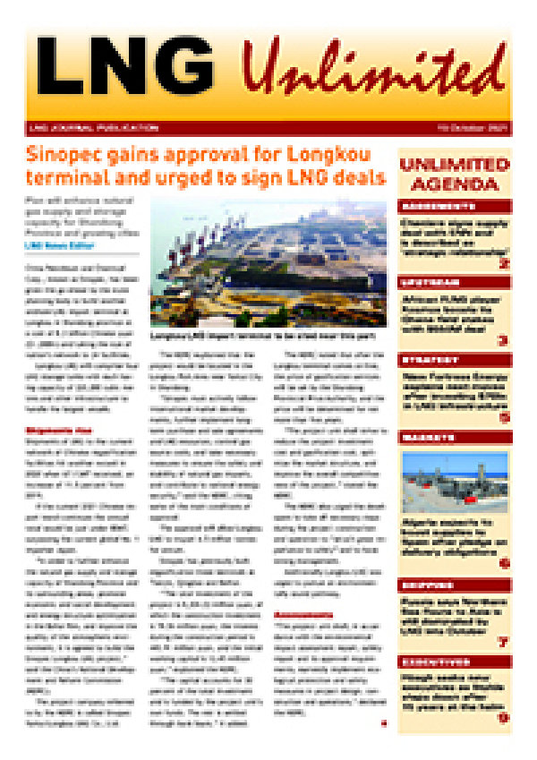 LNG Unlimited – 19 October 2021