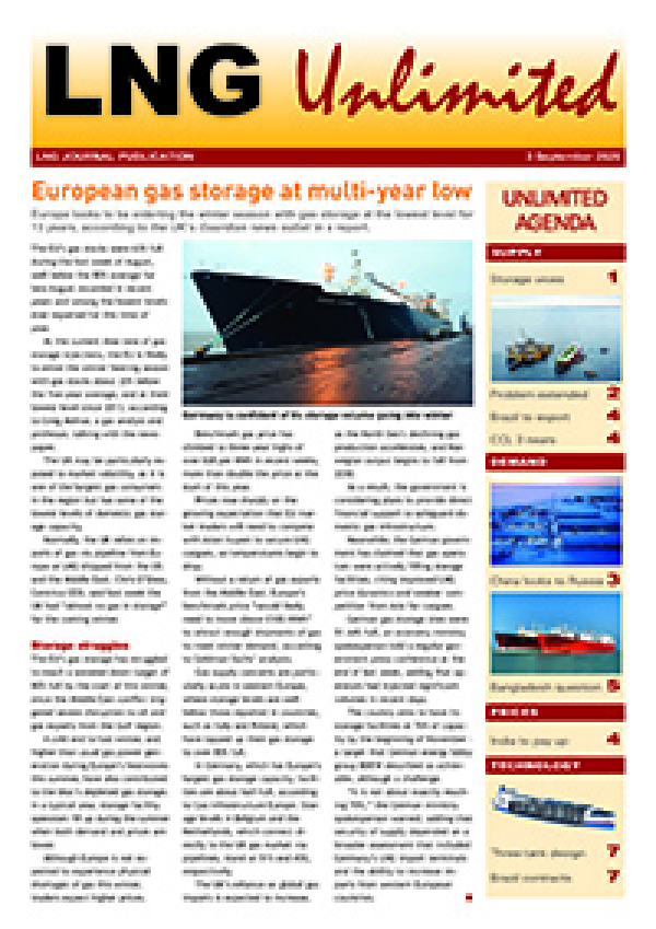 LNG Unlimited – 3 September 2026