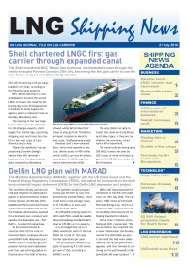 LNG Shipping News - 21 July 2016