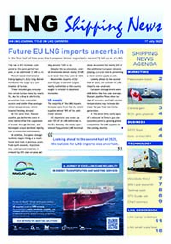 LNG Shipping News - 17 Jul 2025