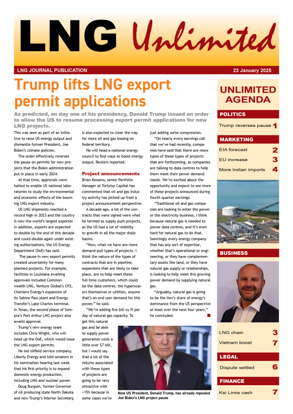 LNG Unlimited – 23 Jan 2025