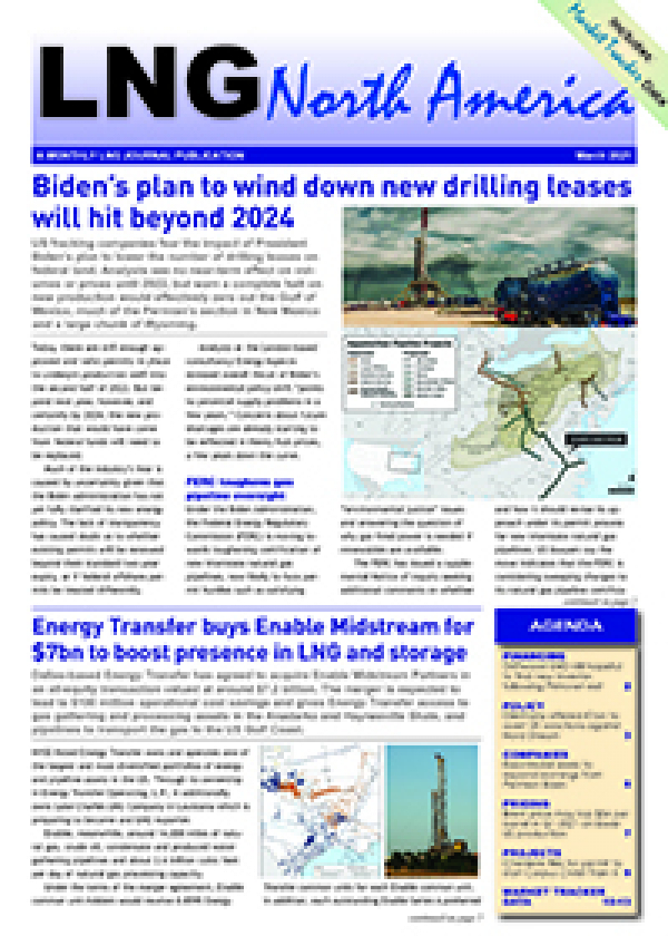 LNG North America – March 2021